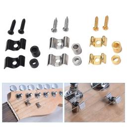1 par de árvores de cordas/feitores guitarra elétrica ouro/preto/cromado com guia de parafuso ajuste venda quente prático confiável - Image 1