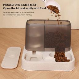 Dispensador automático do alimento do animal de estimação, alimentador do gato, alimentadores do cão, grande capacidade água distribuidor - Image 3