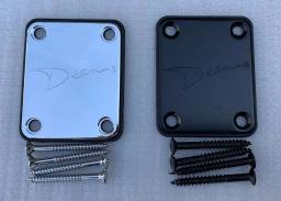 Placa do pescoço se encaixa para d guitarra elétrica material de metal com 4 parafusos acessórios de música em estoque desconto - Image 1