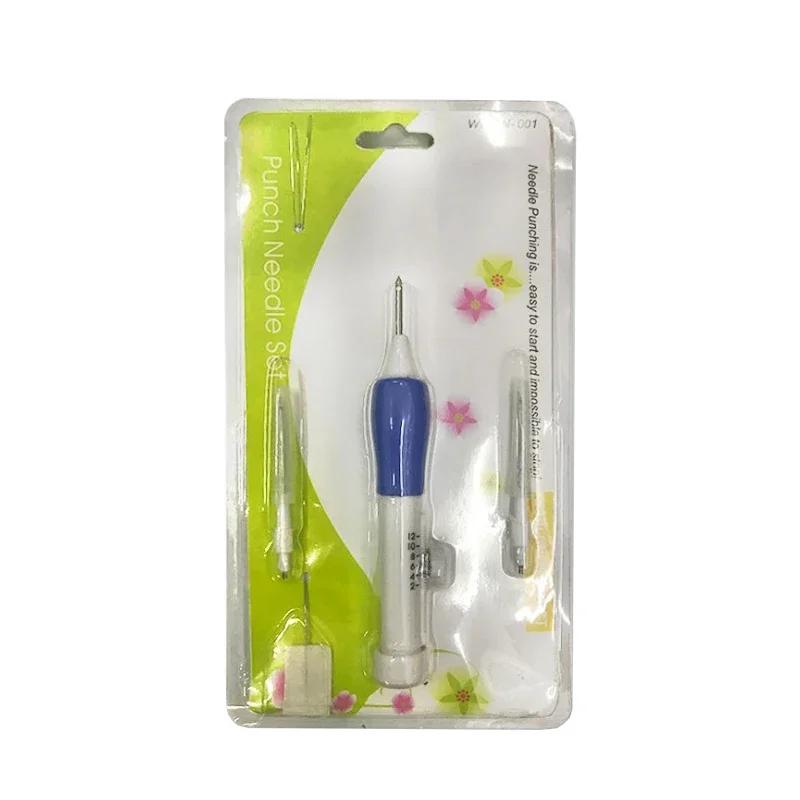 Ferramentas e Gadgets de Agulha Intercambiáveis de Plástico, Caneta Bordada DIY, Abs Prático, Agulha De Flor De Picar, Doméstico, 1 Conjunto - Image 1