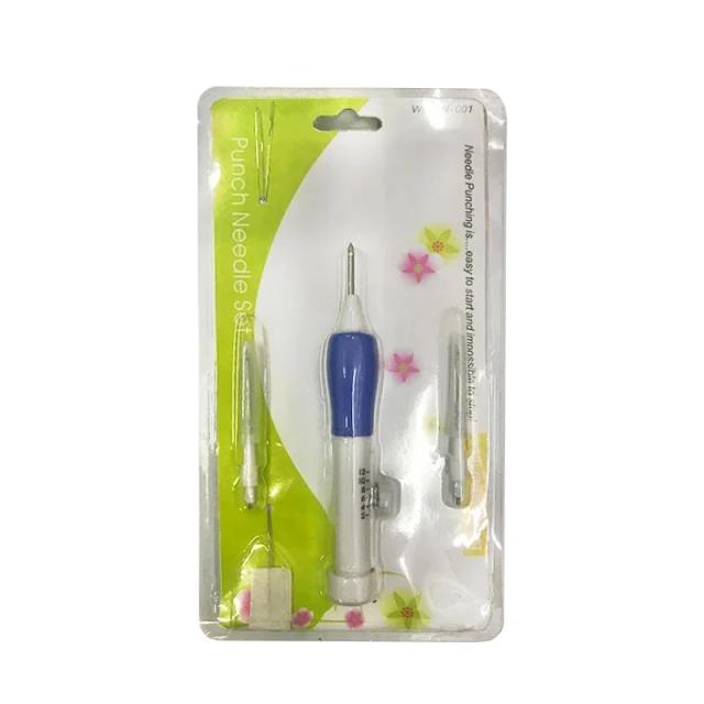 Conjunto Prático de Agulhas Intercambiáveis de Plástico para Bordado e Artesanato DIY