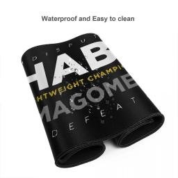 Khabib nurmagomedov mesa de escritório tapete mousepad invicto indisputado mma boxe grande jogo borracha computador mouse pad - Image 5