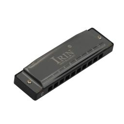IRIN-Preto Niquelado C Chave Harmonica, Órgão da Boca, Adequado para Amantes de Música, Instrumento de Sopros, 10 Furos, 20 Tons - Image 4