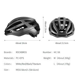 Rockbros capacete de bicicleta respirável ultraleve integralmente-moldado unisex à prova de choque ajustável estrada capacete ciclismo equipamentos - Image 6