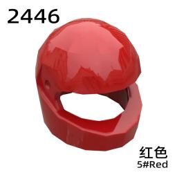 Blocos de construção de grânulos pequenos, compatíveis com 2446, tecnologia de capacete de motocicleta, suporte, acessórios moc, conjunto de peças de montagem, tijolo - Image 1
