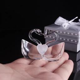 Lembranças de casamento de alta qualidade, dia dos cisne em prata, caixa de presente, decoração de festa, presentes para convidados - Image 4