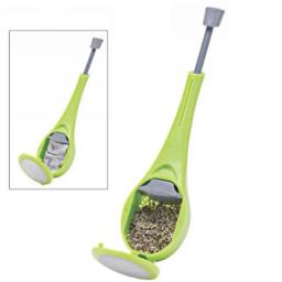 Infusor de chá de plástico com êmbolo embutido, reutilizável chá e café coador, redemoinho e imprensa, mexa e pressione, saudável e intenso, saco de chá reutilizável - Image 2