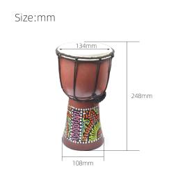 5 "tambor de mão de percussão djembe africano para venda de madeira jambe/doumbek baterista com padrão - Image 2