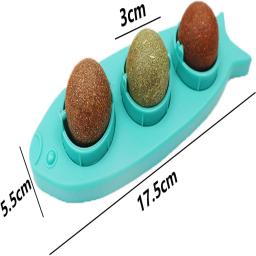 Brinquedos de parede rotativos interativos para gatos, Catnip Infundido Games, Promover a saúde dental, Mantém felino, Diversão, Pacote 3 - Image 3