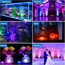 O rgb do controlo a distância conduziu a lâmpada subaquática, 10led, subaquático, peixes, barco, carro, vaso, aquário, decorativo - Image 6