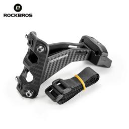 Rockbros imitação de fibra carbono bicicleta garrafa água titular adaptador sela dupla copo extensão suporte assento equipamentos ciclismo - Image 1