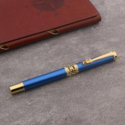 Escritório estudante caligrafia clássico escrever 3035 matte Blue FOUNTAIN PEN - Image 3