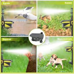 Movimento movido a energia solar ativado Animal Repeller, atualizado aspersor, automático, Jardim Sensor, versão dissuasor, animais Repelle - Image 5
