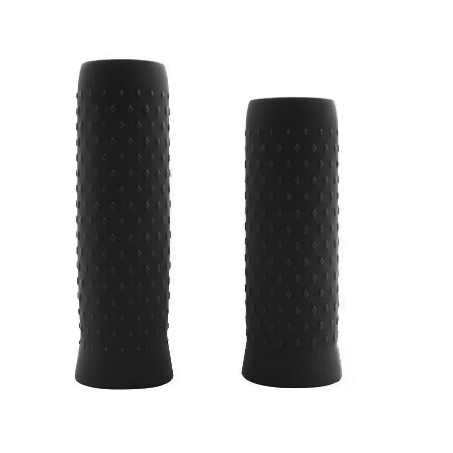 1 par scooter elétrico antiderrapante guiador aperto para ninebot max g30 g30d kickscooter silicone scooter grip capa peças de borracha - Image 1