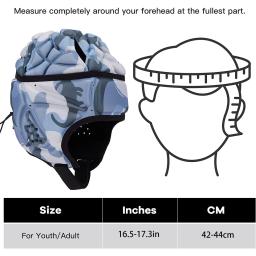 Capacete de rugby Headguard Protetor de Cabeça Chapelaria Cap Futebol Capacete Protetor Macio para Crianças De Futebol Juvenil шлем американски футбол - Image 4