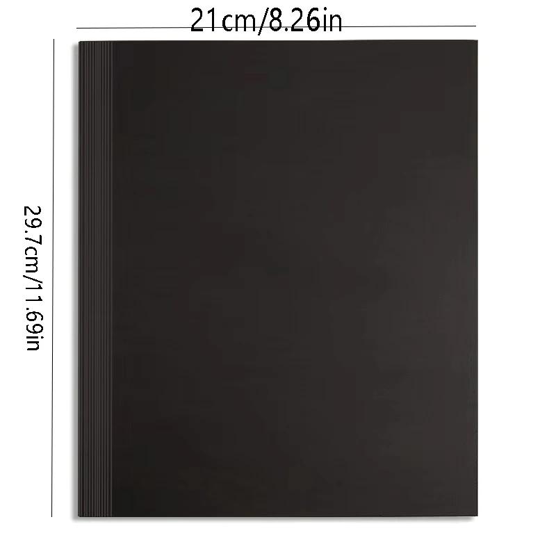 8,26x11,69 polegadas Esboço Preto, 20 Folhas (300 g/m²) de papelão preto frente e verso Papel De Desenho Preto, Para Pintura De Arte, - Image 1