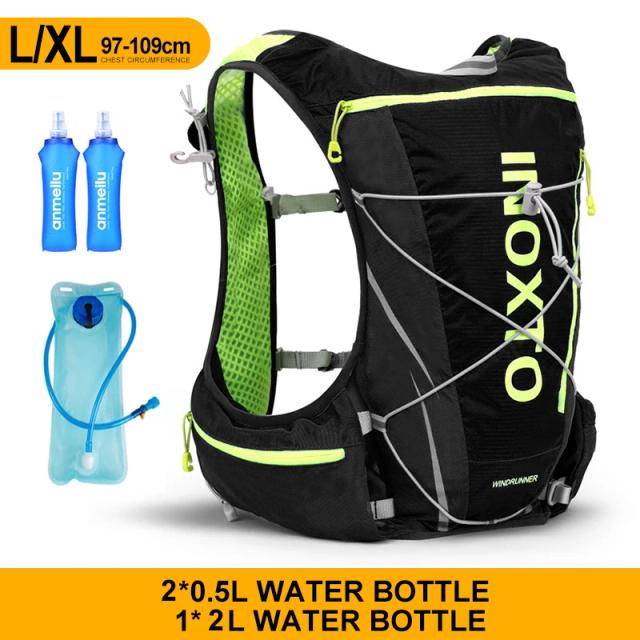 Colete Hidratante 8L para Corridas ao Ar Livre, Ciclismo e Trekking com Garrafa de Água de 500ml