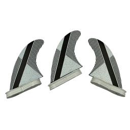 UPSURF-FCS 2 Fins G5 Surf Acessórios, Preto com Linha Branca Adesivo, Kitesurf Fin, Fiberglass Surfcasting, 3 pcs por conjunto - Image 2
