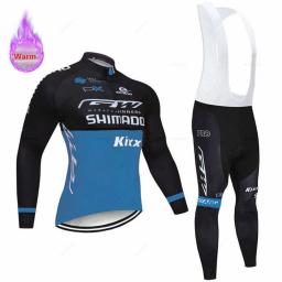 Conjunto de camisa de ciclismo de lã térmica, terno de bicicleta profissional, roupas de bicicleta de montanha, roupas esportivas de inverno - Image 1