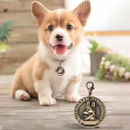 Etiqueta de identificação personalizada para animais de estimação, nome personalizado, anti-perdido, registro gravado, endereço, pingente, medalha, acessório coleira, gato, cachorro - Image 2