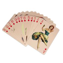 Pin-up meninas jogo de cartas, 54 cartões, todos diferentes, vintage, retro, clássico, bonito, bonito, coleção, poker, baralho - Image 6