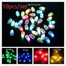 Luminosa LED balão luz, interruptor intermitente, bala colorida, 10pcs set - Image 1