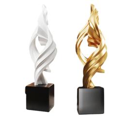 Arte abstrata estátua artesanato, criativo moderno resina, escultura desktop para quarto, estante, armários, prateleira, casa, casa, escritório - Image 2