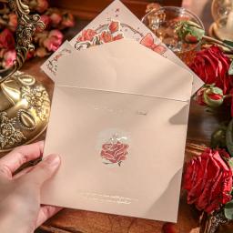 Pequeno Príncipe Rosa 3D Card Set, Presente Criativo para Esposa, Namorada, Dia dos Namorados, Convite de Casamento, Obrigado Cartão Postal, Fofos, 1 Conjunto - Image 4