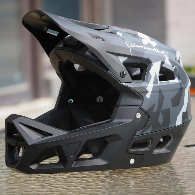 Capacete Ultraleve Full Face para Ciclismo e Motociclismo - Ideal para Homens e Mulheres em MTB e Downhill