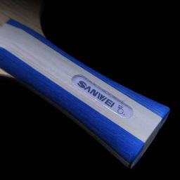 Original sanwei cc tênis de mesa lâmina 5 madeira + 2 carbono off ++ treinamento sem caixa raquete ping pong bat paddle tenis de mesa - Image 6