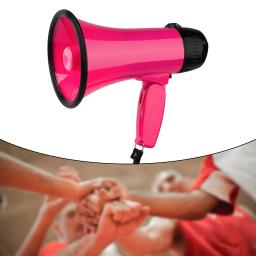 Handheld Bullhorn Megafone Speaker, leve alarme por voz para o futebol, microfone ao ar livre alto-falante, ajustável - Image 2