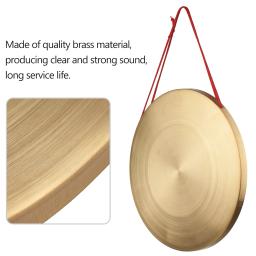 Pratos de tambor de mão em cobre, instrumento de percussão com martelo redondo, capela, ópera, 15cm, 22cm, 30cm - Image 4