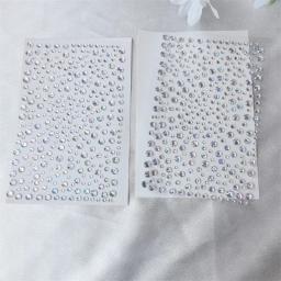 Transparente luminosa Gem adesivos, olhos jóias de maquiagem, festa de desempenho, concerto, tatuagens falsas de Natal, 1 conjunto, 1-2pcs - Image 2