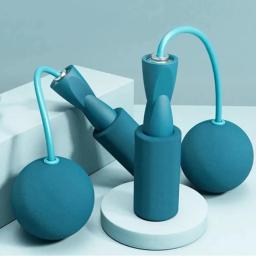 Corda de pular sem fio com bolas pesadas, esportes, treinamento fitness, musculação, velocidade rápida, corda de pular, equipamento de ginástica em casa - Image 1