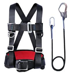 Cinto De Segurança De Alta Altitude Com Cordas De Segurança, Escalada Ao Ar Livre, Equipamento De Construção Eletricista, 3 Ponto Gancho Arnês - Image 1