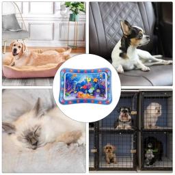 Tapete de água inflável espessado para pet, Playmat com peixe mar oceano tema, Brinquedo sensorial para gato e cachorro - Image 4