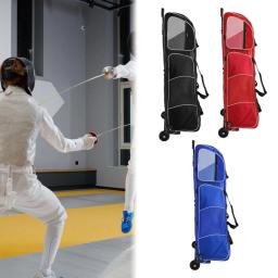 Bolsa de Transporte para Espada de Esgrima com Rodas, Impermeável, Portátil, Resistente ao Desgaste, para Entusiastas e Iniciantes em Treinamento de Esgrima - Image 3