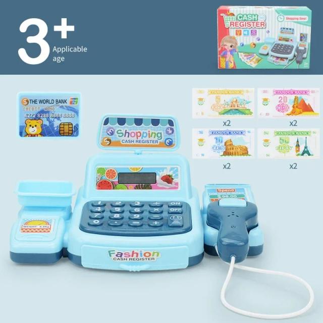 Caixa Registradora Infantil com Luz e Som - Brinquedo Educativo para Crianças
