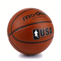 1pc oficial adulto adolescente basquete-marrom tamanho 4/5/6/7 basquete-borracha durável interior/exterior bola de jogo profissional - Image 2
