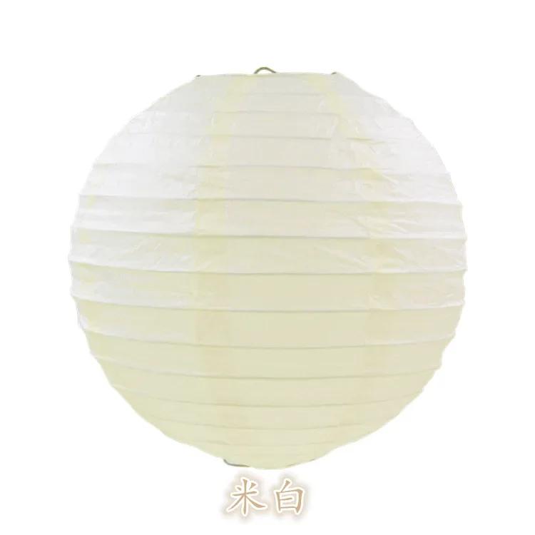 Lantern redonda lanterna de papel chinês para casamento natal festa de halloween decoração de casa bolas de papel lampion - Image 1