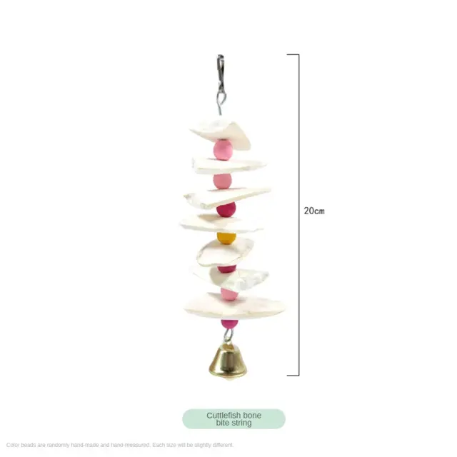 Brinquedos Naturais para Pássaros: Suprimentos Coloridos e Não-Tóxicos em Pedra Vulcânica de 11-20cm