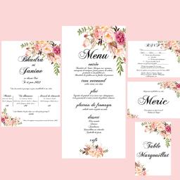 50 pces impressão personalizada convite de casamento inserção recepção resposta rsvp desejando bem cartão de mesa obrigado cartões menu ic101 - Image 2