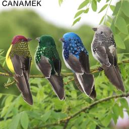 Falso artesanato aves espuma artificial penas mini pássaro, casamento mesa decoração, festa de aniversário, casamento, crianças, 1pc - Image 1