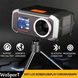 Testador de arma de paintball wosport, testador de velocidade bb com cronógrafo, suporte para bluetooth app iso acessórios de paintball - Image 5
