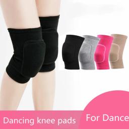 1 par joelheiras de fitness dança treinamento joelho protetor elástico espessado esponja mulheres joelheira suporte para alívio artrite - Image 1