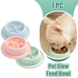 Tigela Plástica Slow Food para Animais De Estimação, Slow Food Bowl, Alimentação Lenta, Prato de Andorinha, Saudável, Cachorro, Gato, Cão - Image 1