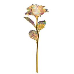 Flor Artificial Com Luz LED De Vidro, Galáxia Rosa Presente, 24K Folha, Colorido, Dia Dos Namorados, Presentes De Aniversário, Decoração Do Casamento - Image 6