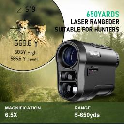 Nohawk golf laser rangefinder 600m 1000m telescópio multifuncional com bandeira-bloqueio inclinação medidor de distância para caça monocular - Image 3