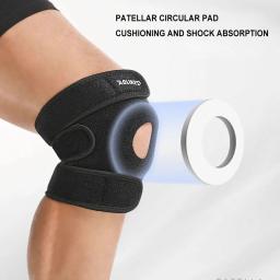 AOLIKES-Joelho de Compressão Ajustável Almofada Patelar para Homens e Mulheres, Suporte Tendão Manga Brace, Dor Artrite, Corrida, Treino, 1Pc - Image 5