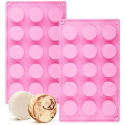 Cilindro Silicone Soap Mold, Moldes redondos para fazer sabão artesanal, barras de loção, bombas de banho, chocolate, bolo - Image 3